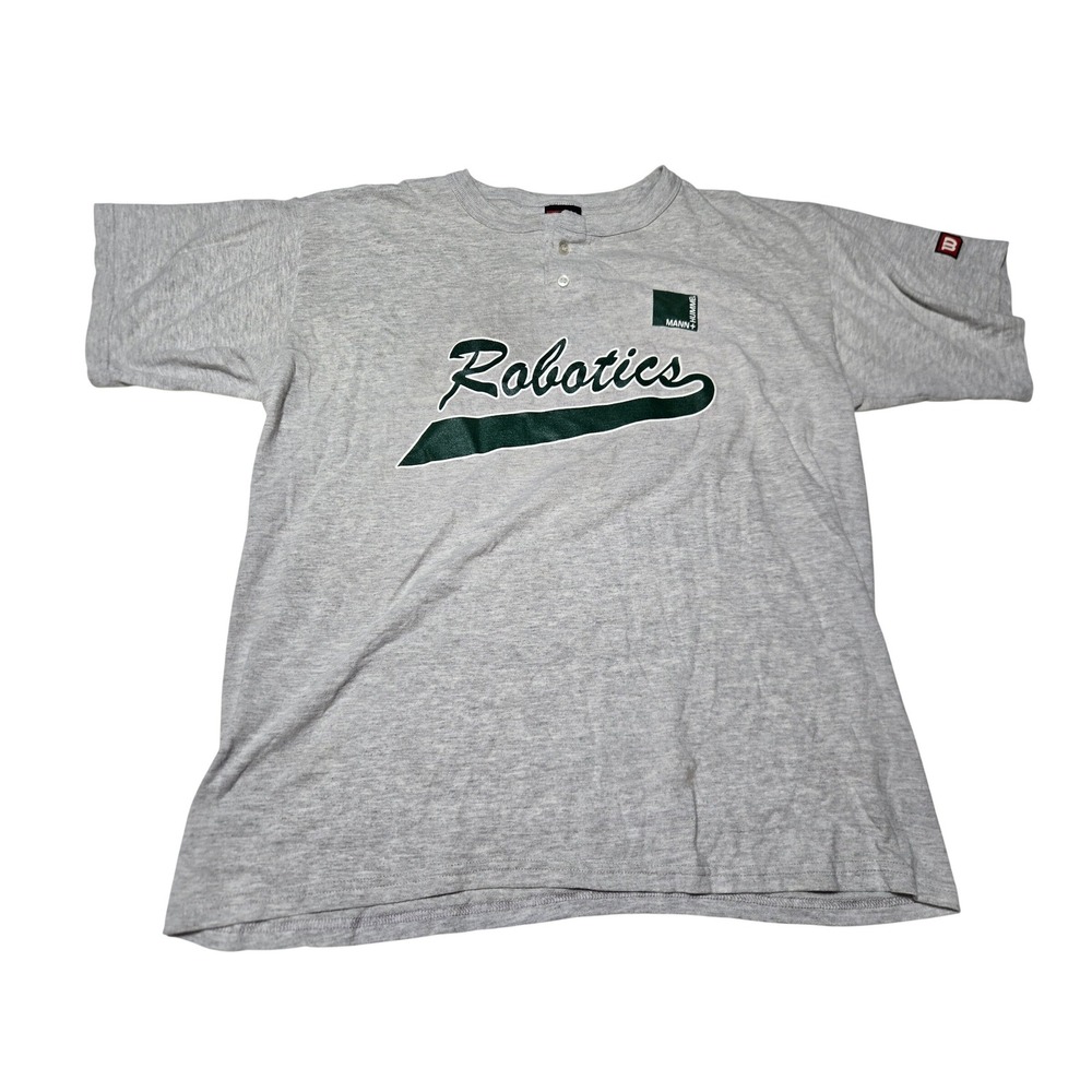 MANN+HUMMEL T Shirt Mens XL‎ Gray Softball Jersey 21